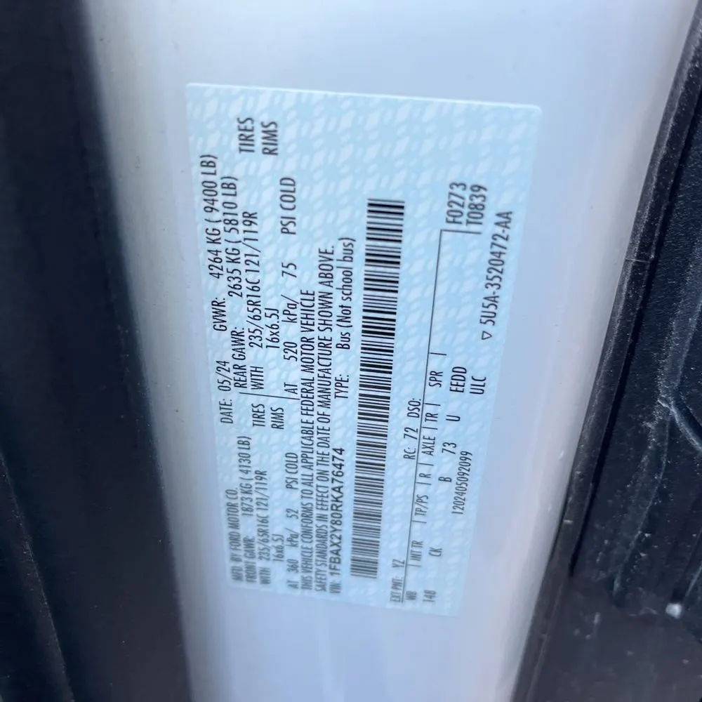 2024 Ford Transit 350 XLT
