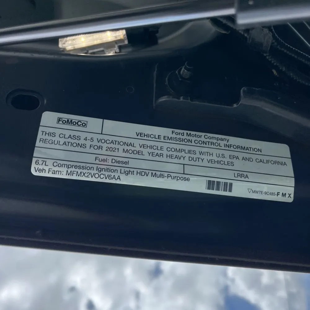 2021 Ford Commercial CA60-84 CREW CAB  4X4 6.7L