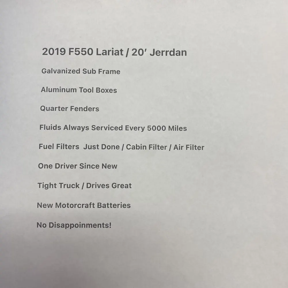 2019 Ford Commercial CA60-84 SUPER CAB  4X4 6.7L