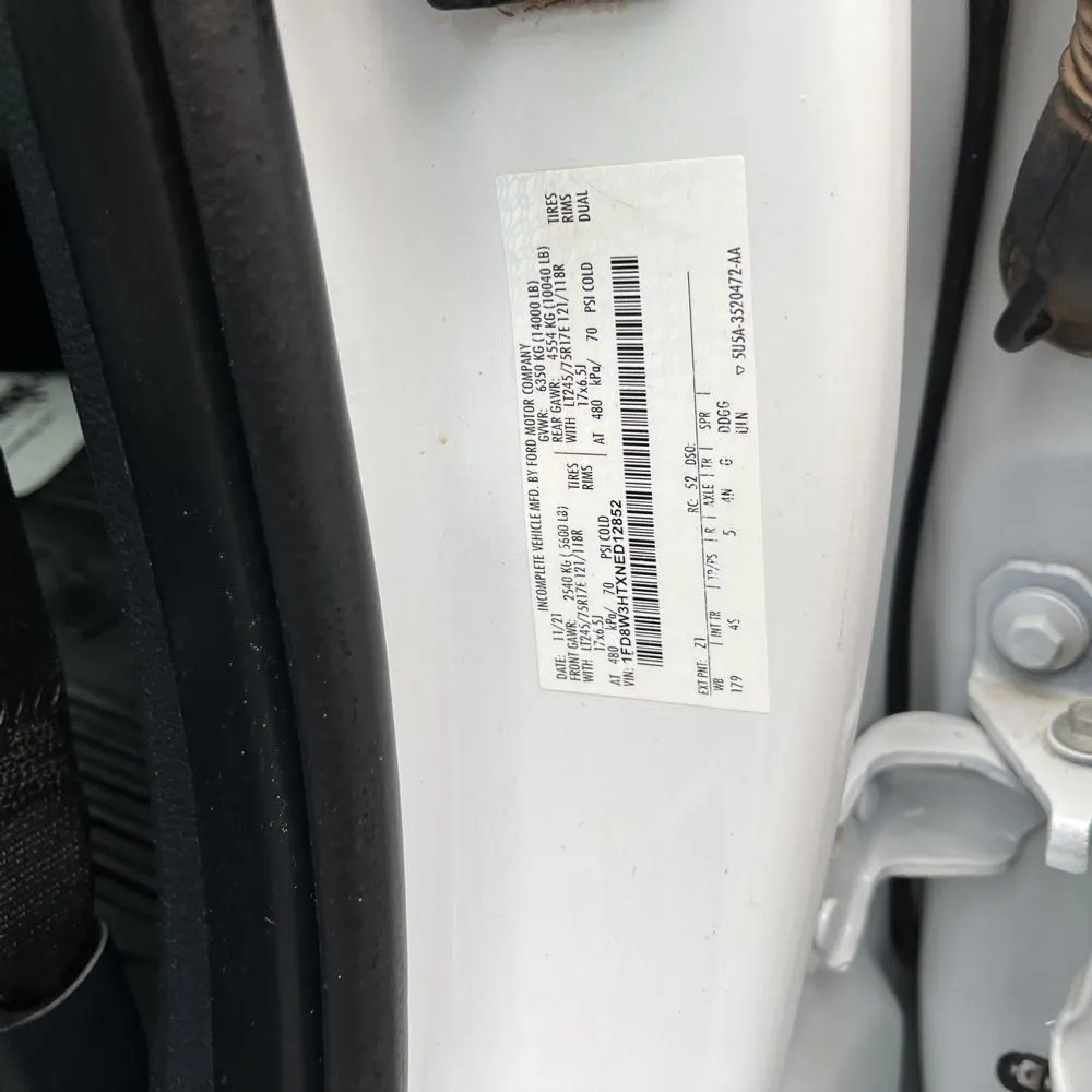 2022 Ford S/D C/C F350 XL