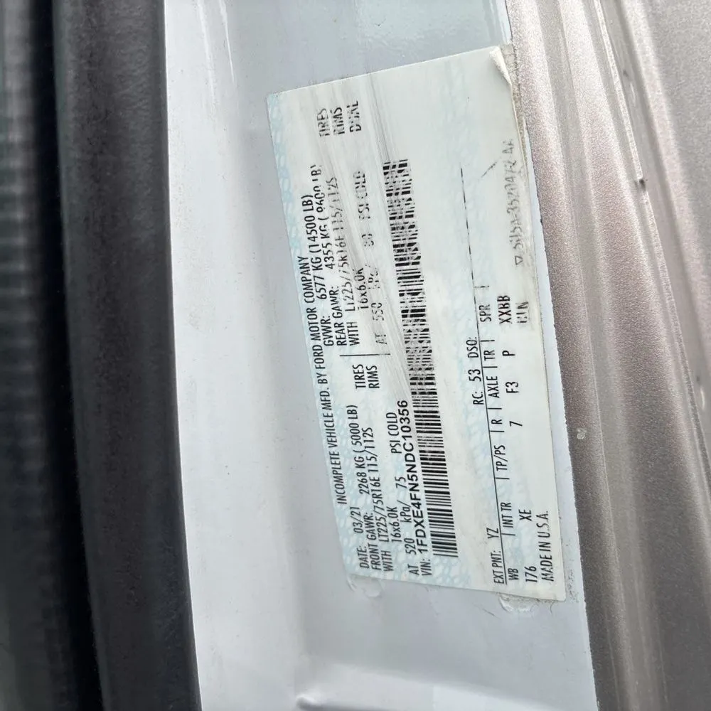 2022 Ford Commercial Vans E450