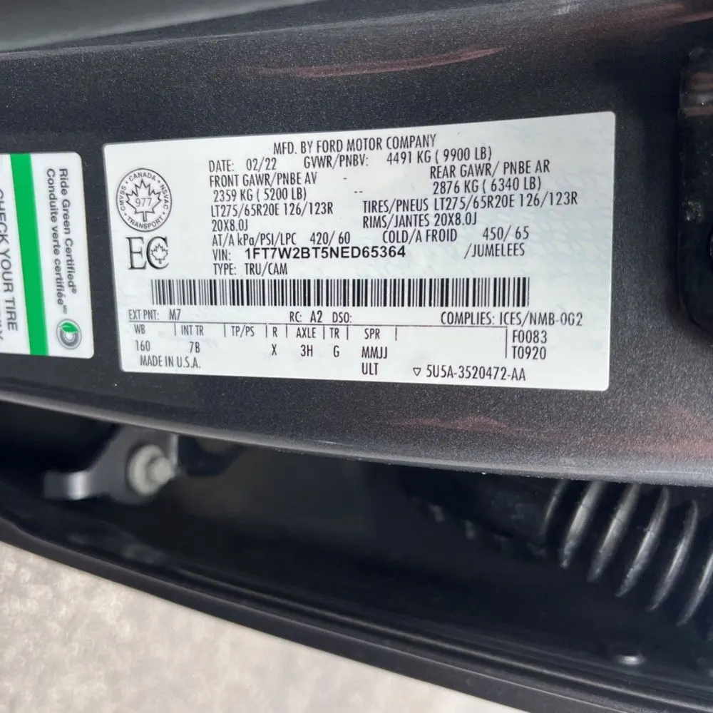 2022 Ford F250 S/D Platinum