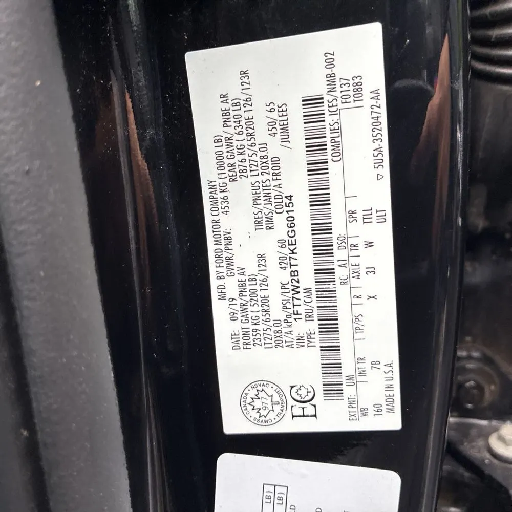 2019 Ford F250 S/D Platinum