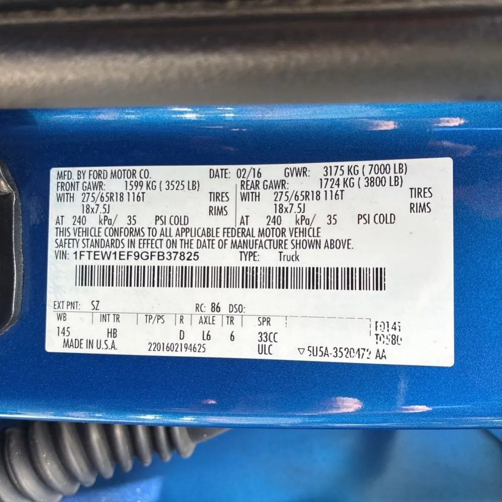 2016 Ford F-150 Lariat