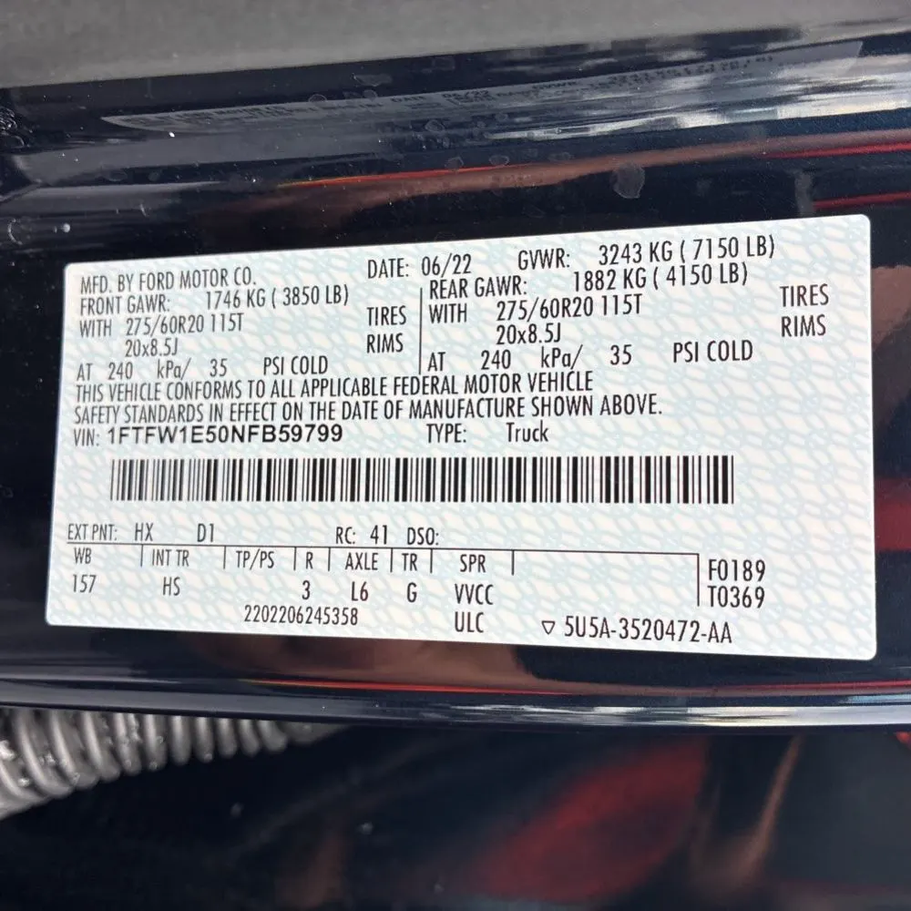 2022 Ford F-150 Lariat