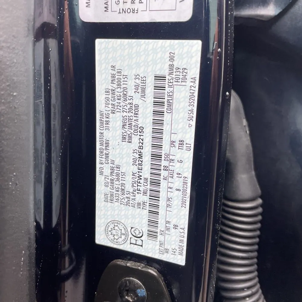 2021 Ford F150 Platinum