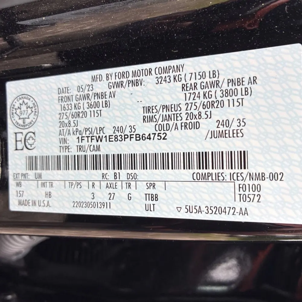 2023 Ford F150 Lariat