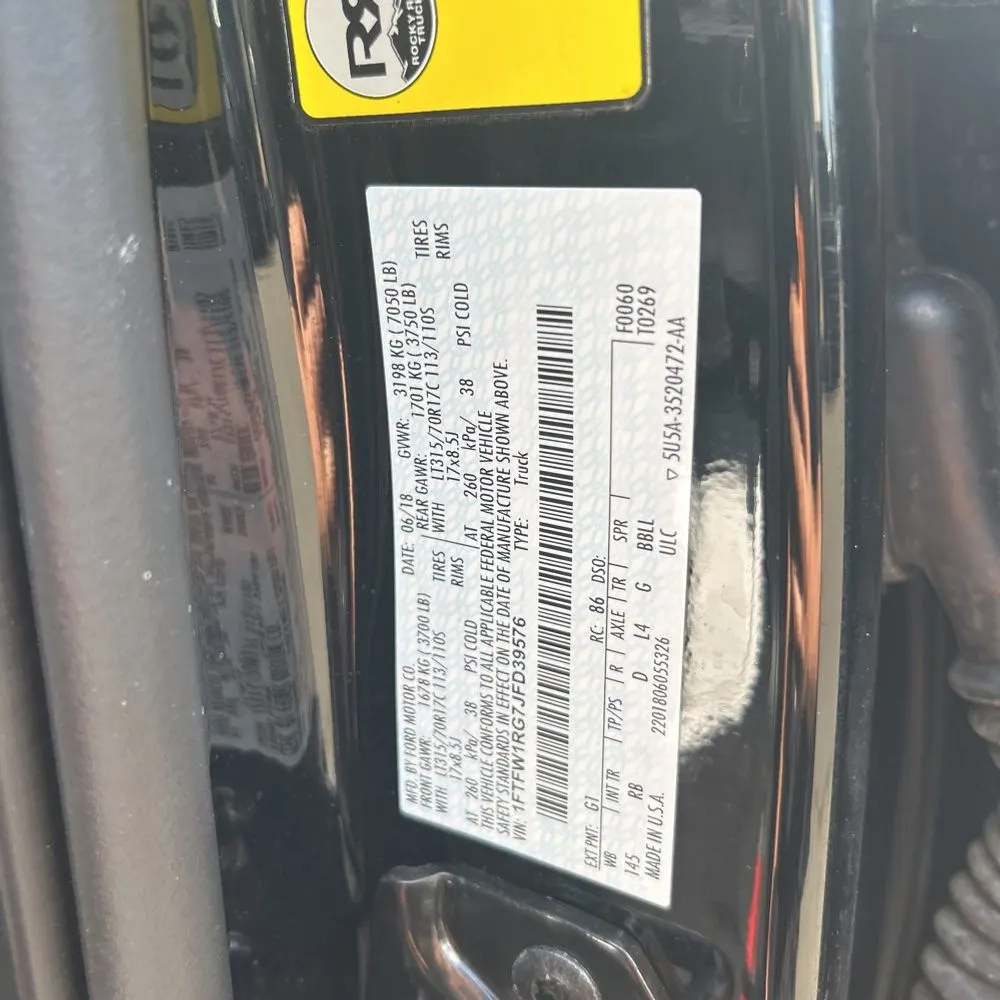 2018 Ford F-150 Raptor