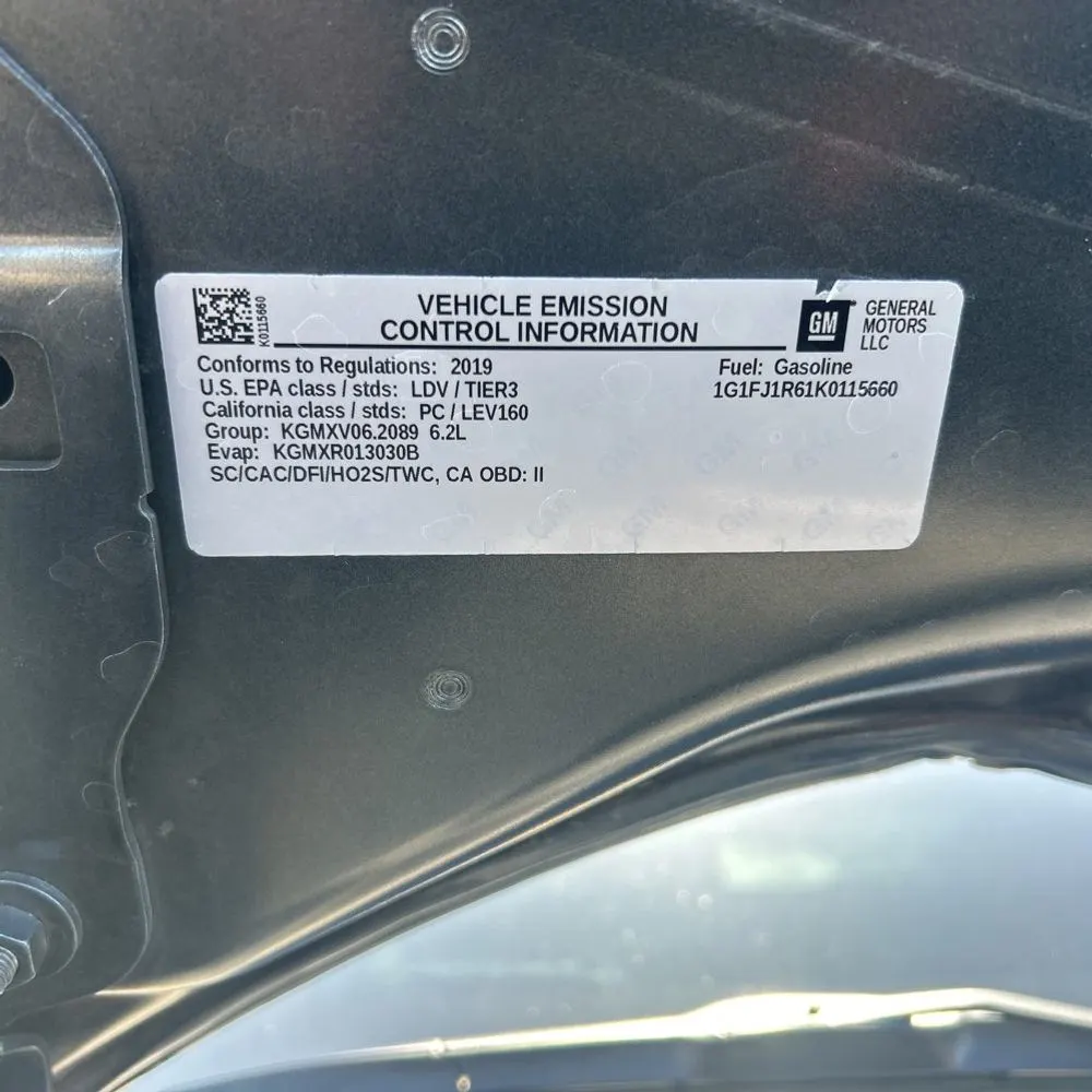 2019 Chevrolet Camaro ZL1