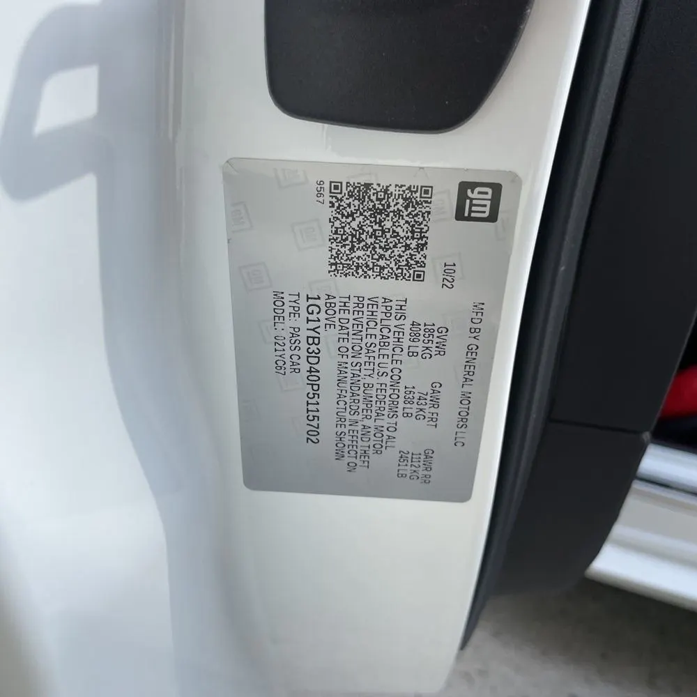 2023 Chevrolet Corvette Stingray 2LT