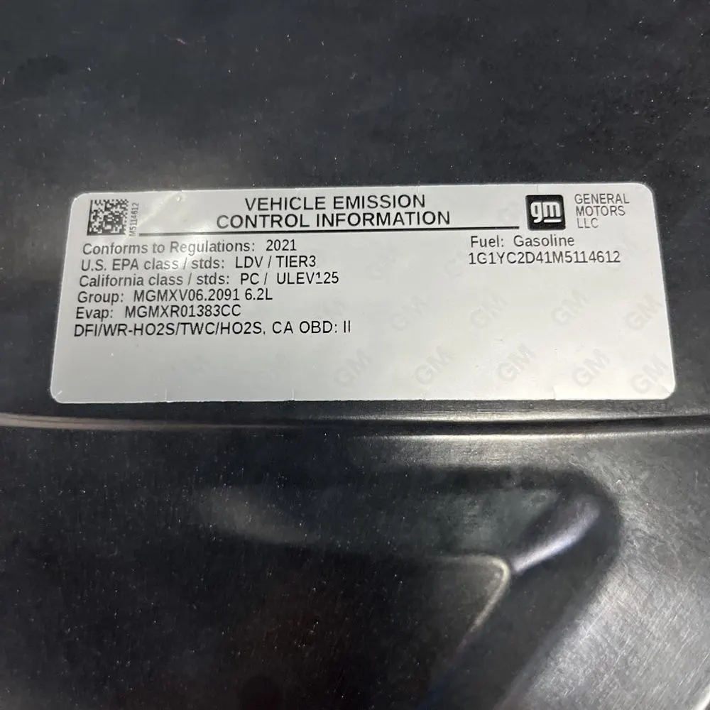 2021 Chevrolet Corvette Stingray