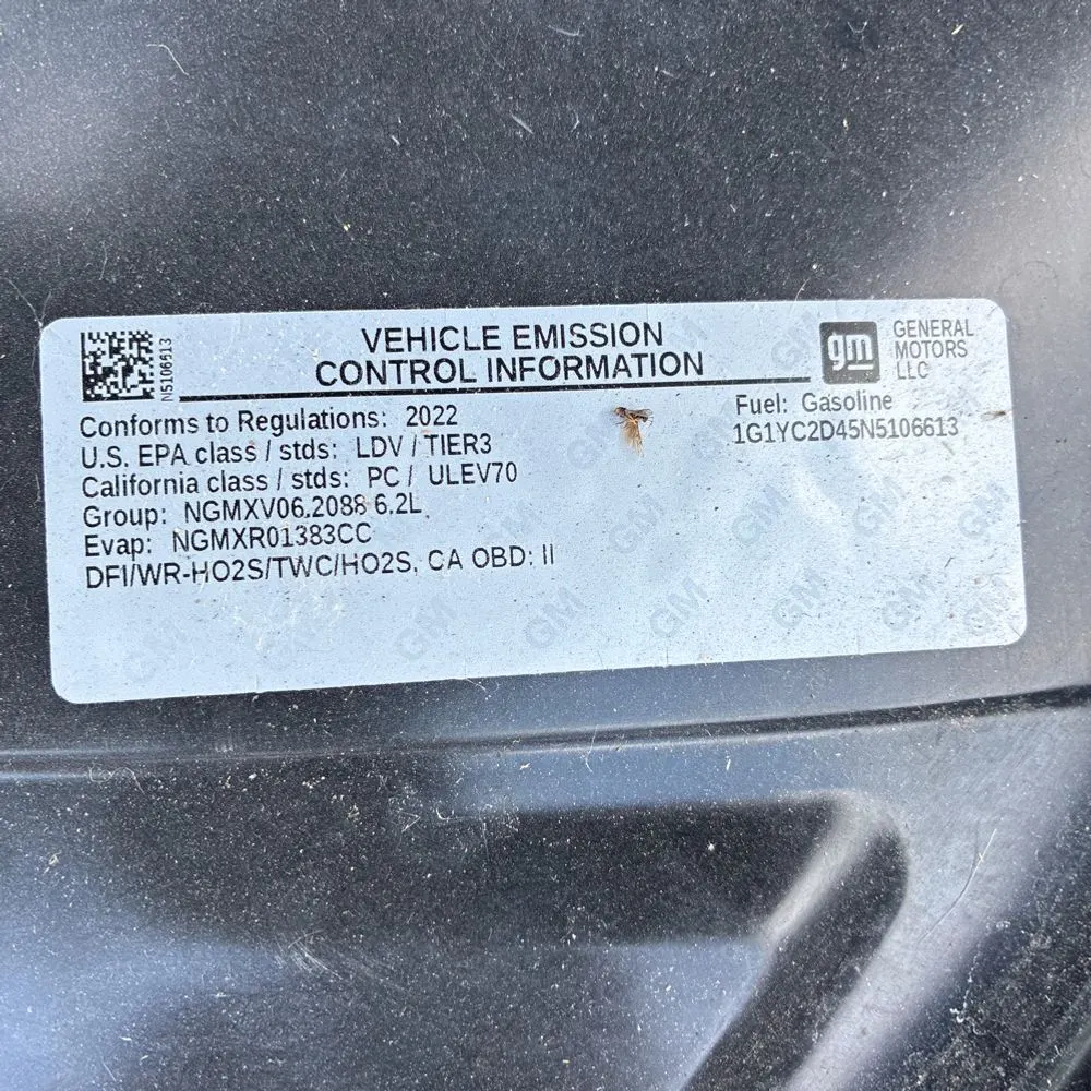 2022 Chevrolet Corvette Stingray 3LT