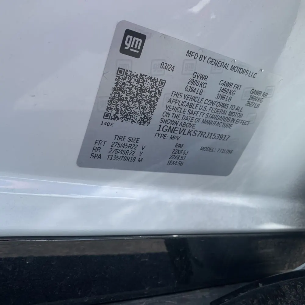 2024 Chevrolet Traverse RS