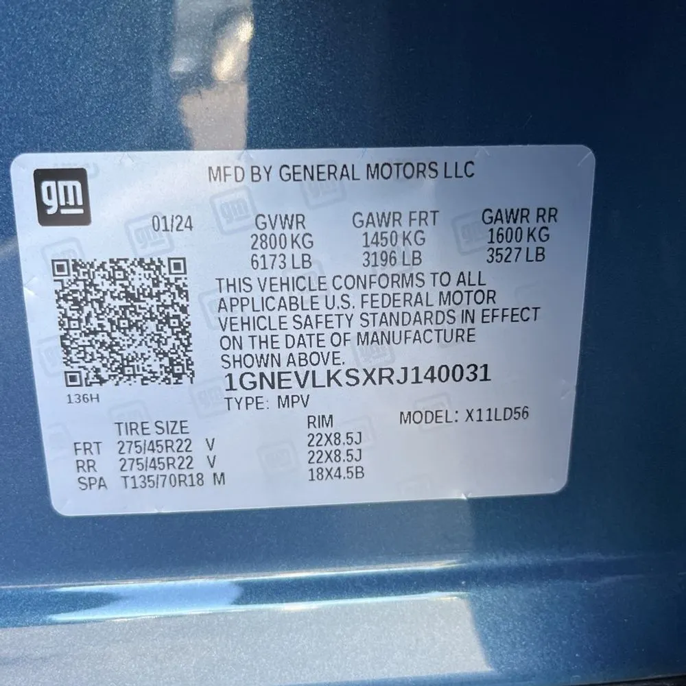 2024 Chevrolet Traverse RS