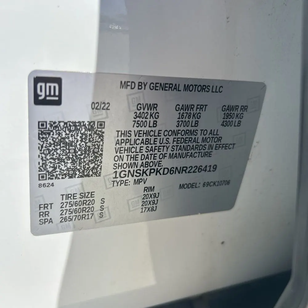 2022 Chevrolet Tahoe Z71