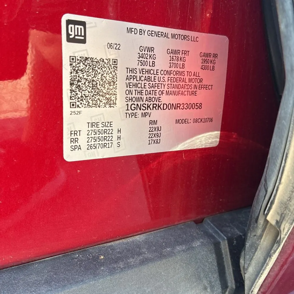 2022 Chevrolet Tahoe RST