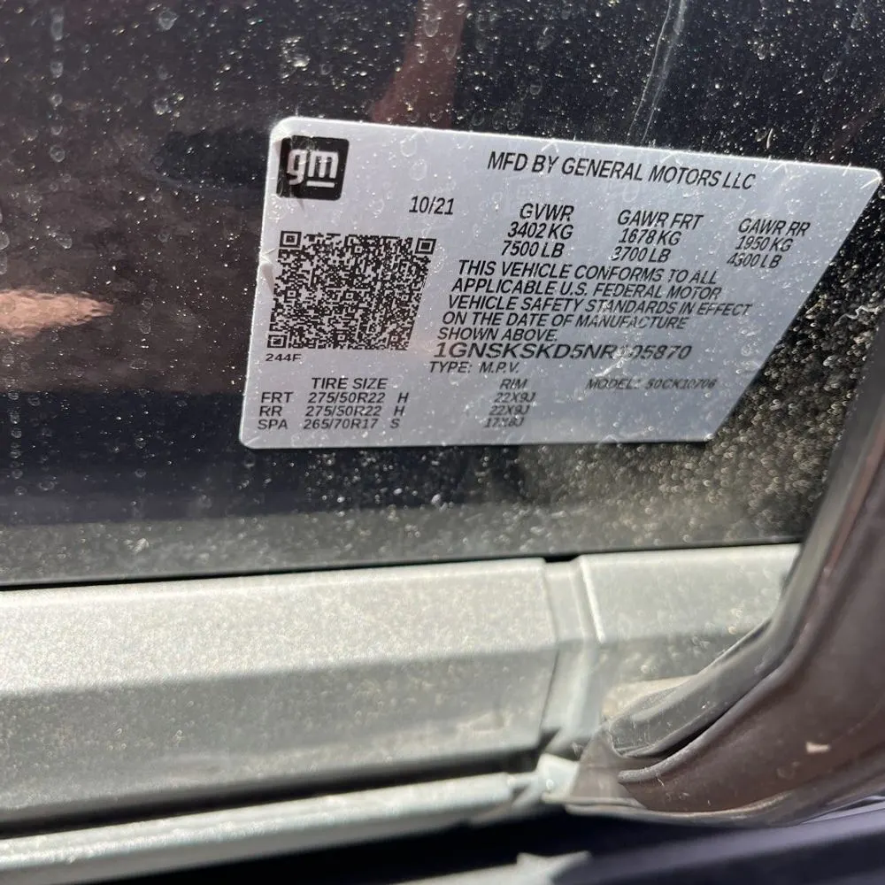 2022 Chevrolet Tahoe Premier