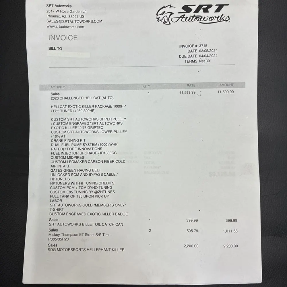 2020 Dodge Challenger SRT Hellcat