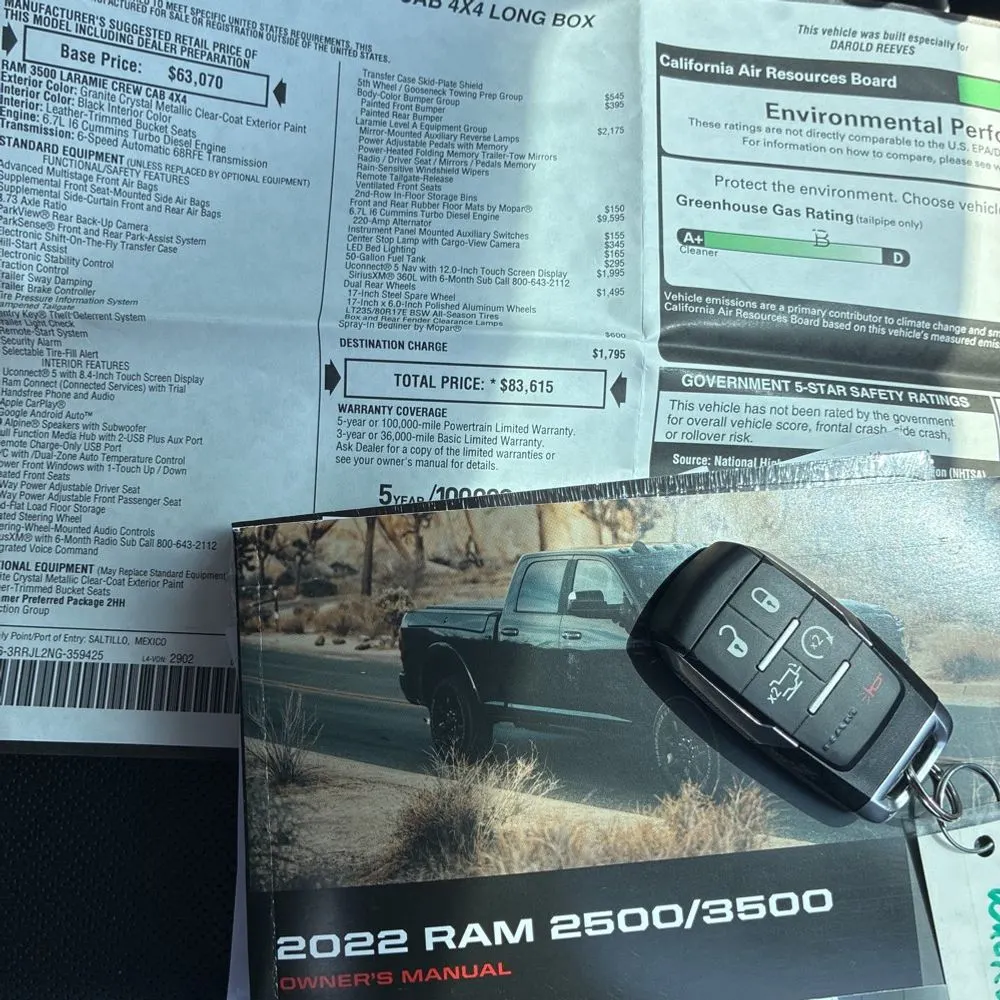 2022 Ram 3500 Laramie