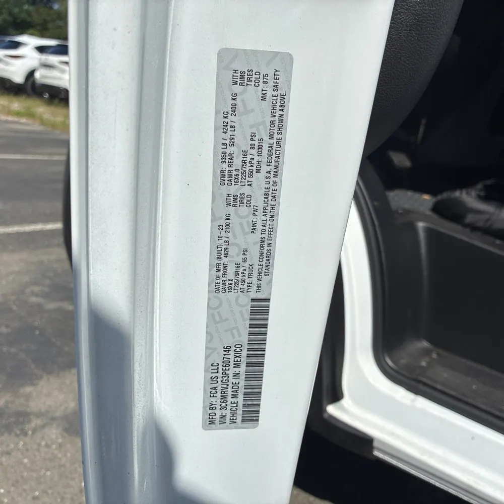 2023 Ram ProMaster 3500 159 WB