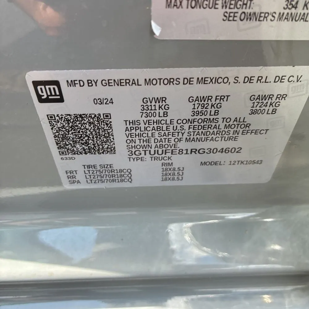 2024 GMC Sierra 1500 AT4X