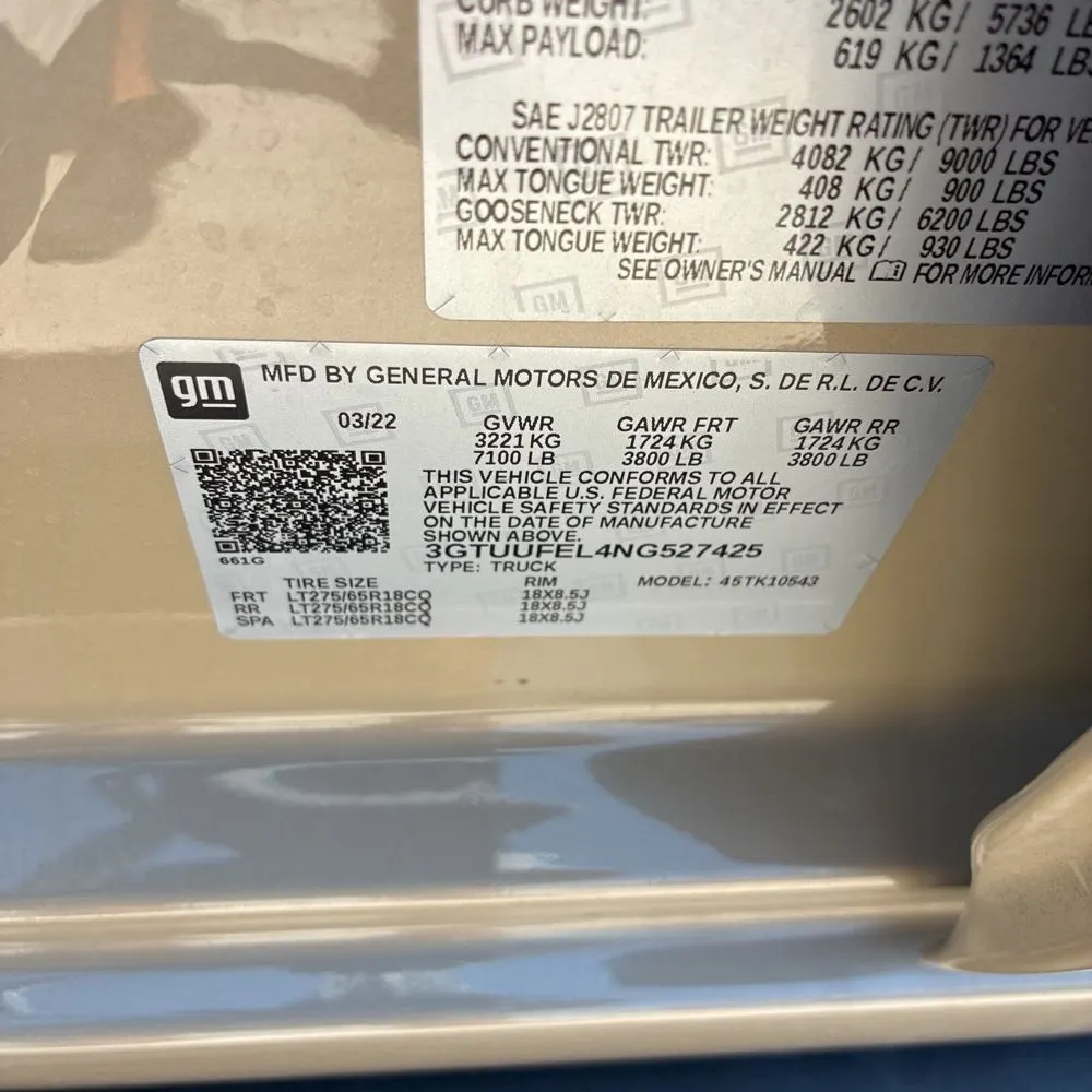 2022 GMC Sierra 1500 AT4X