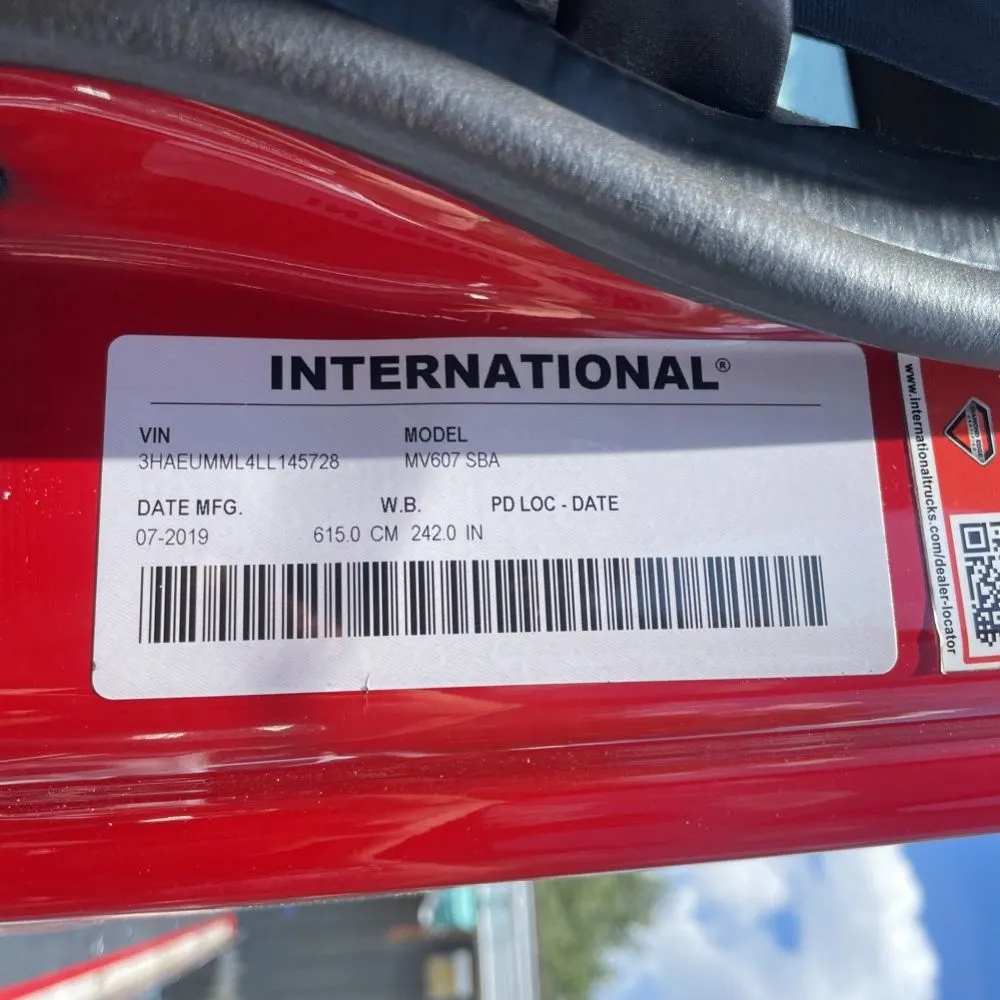 2020 International  MV607 SBA Tow truck