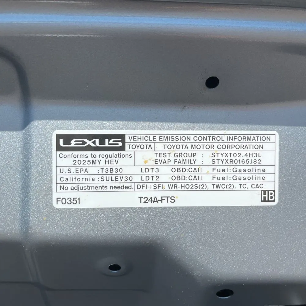 2025 Lexus TX 500h F SPORT Performance Premium