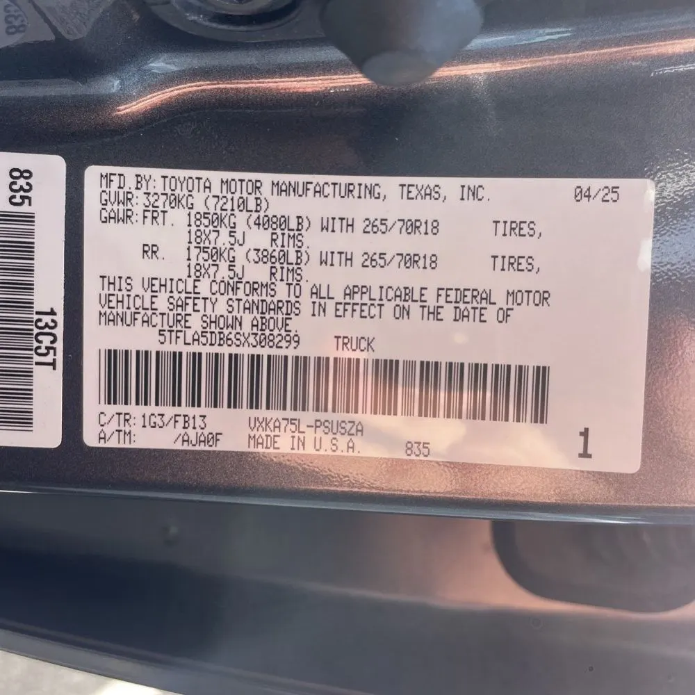 2025 Toyota Tundra SR5