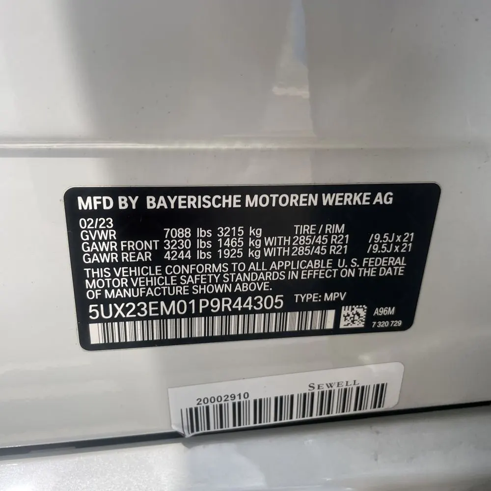 2023 BMW X7 XDrive40i