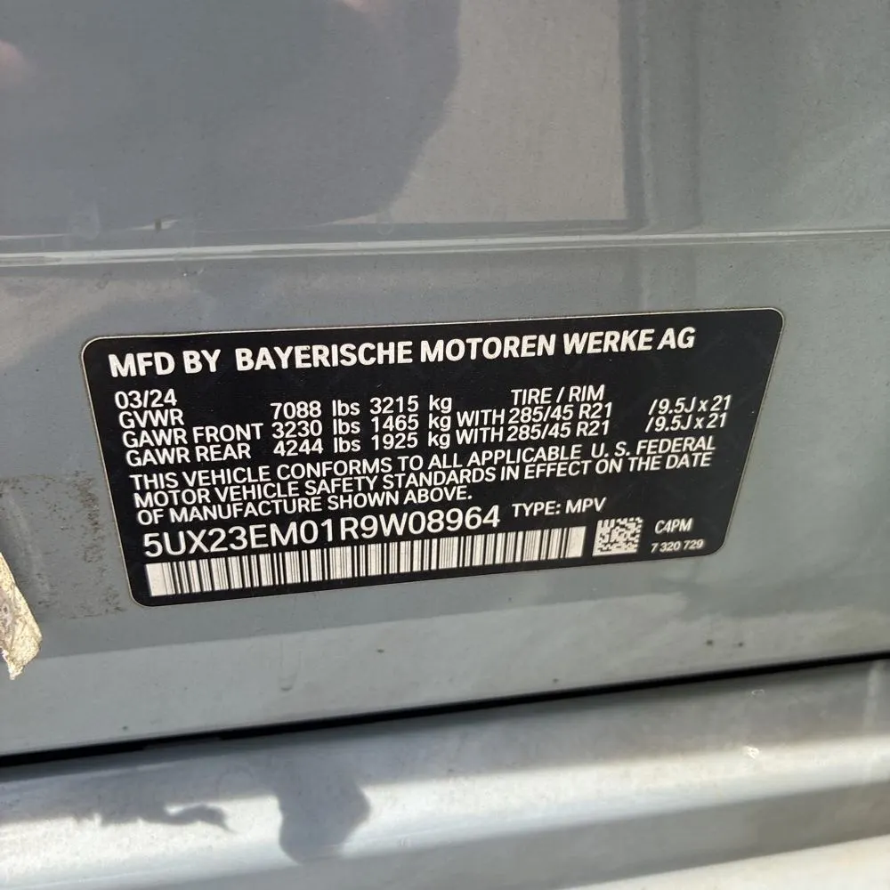2024 BMW X7 XDrive40i
