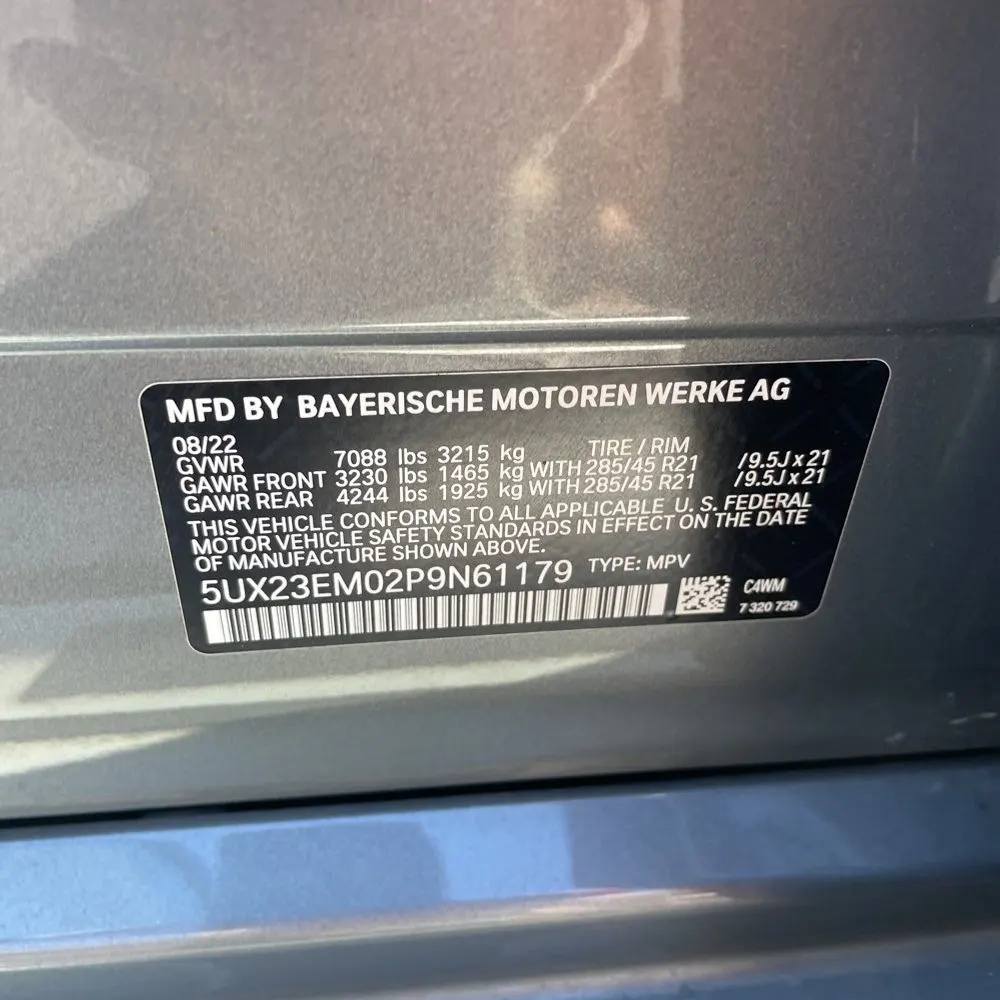 2023 BMW X7 XDrive40i