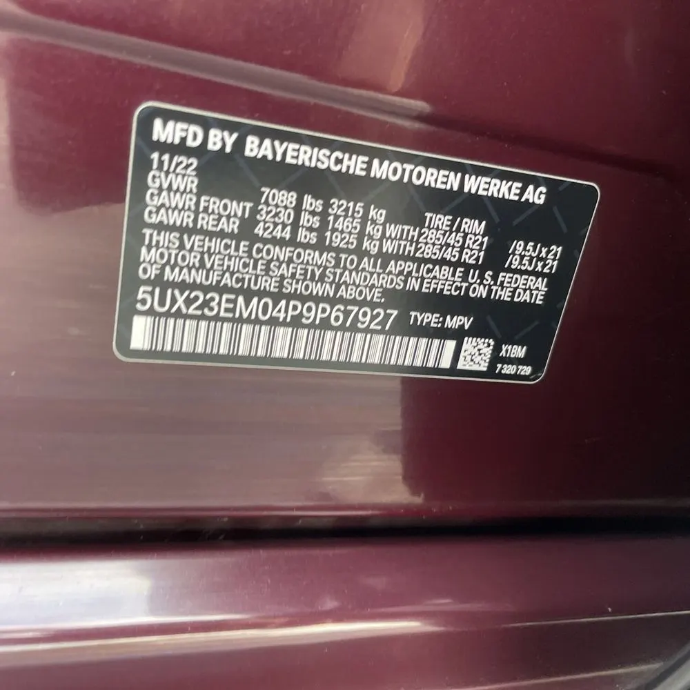 2023 BMW X7 XDrive40i