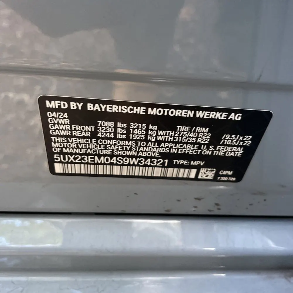 2025 BMW X7 XDrive40i
