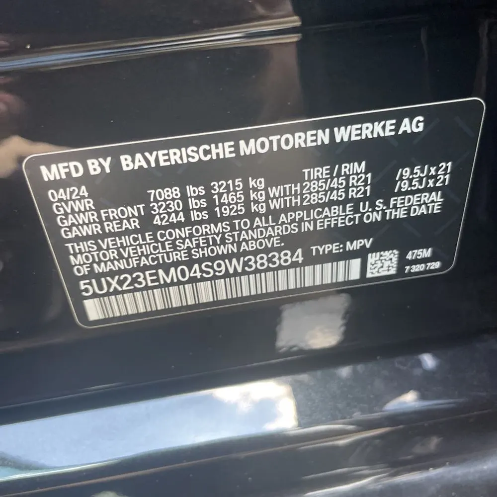 2025 BMW X7 XDrive40i