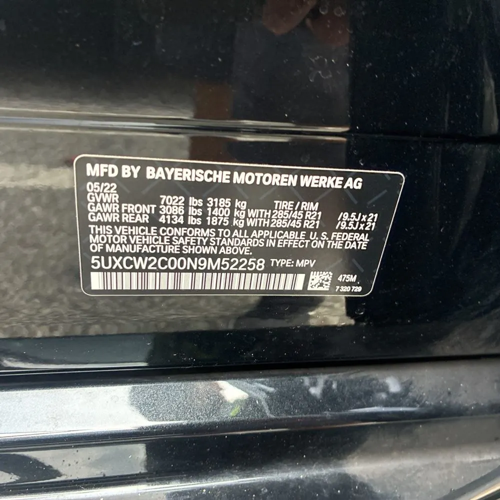 2022 BMW X7 XDrive40i