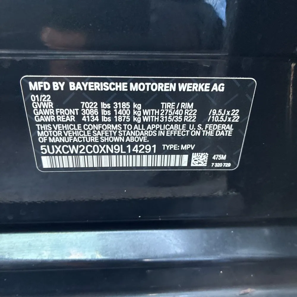 2022 BMW X7 XDrive40i