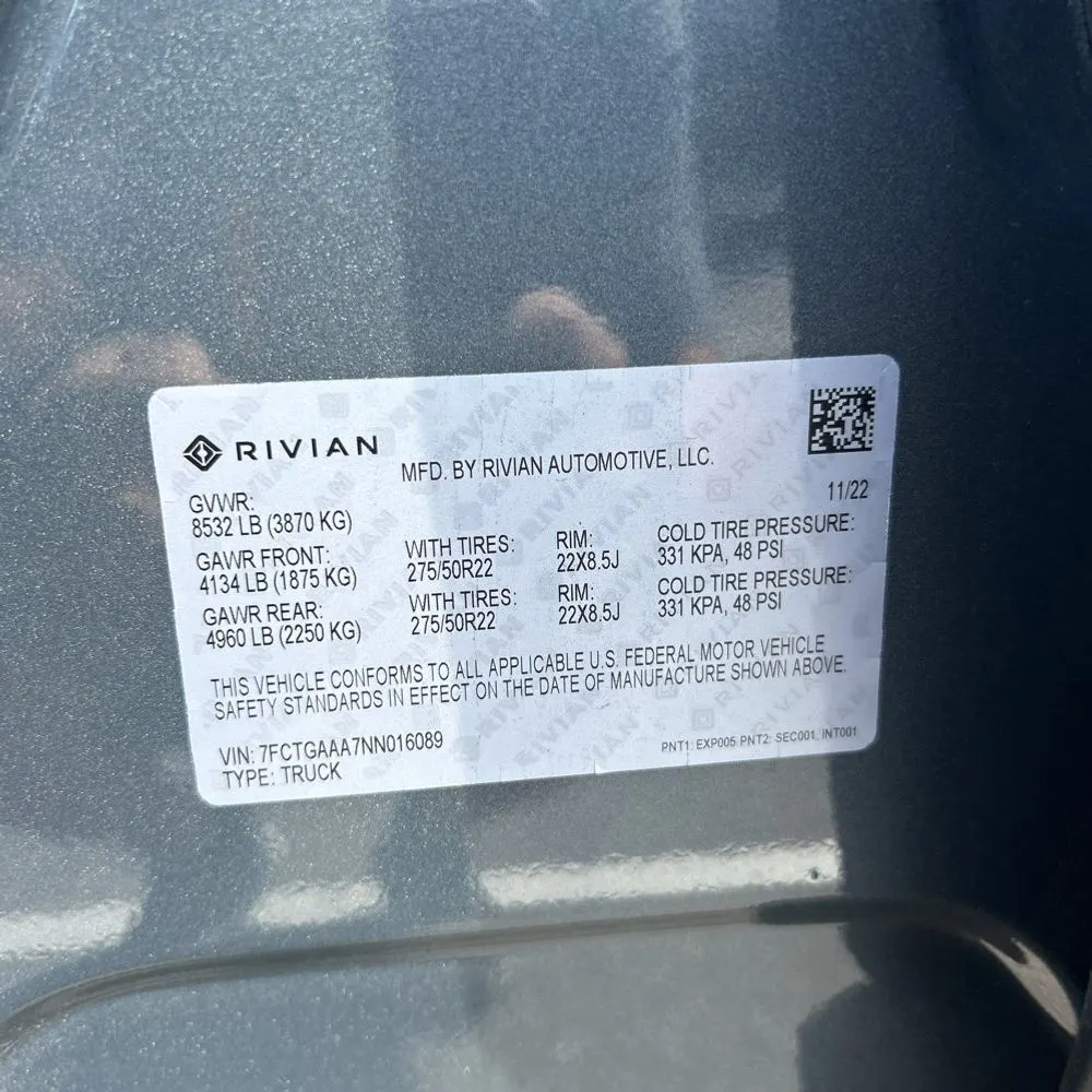 2022 Rivian R1T Adventure
