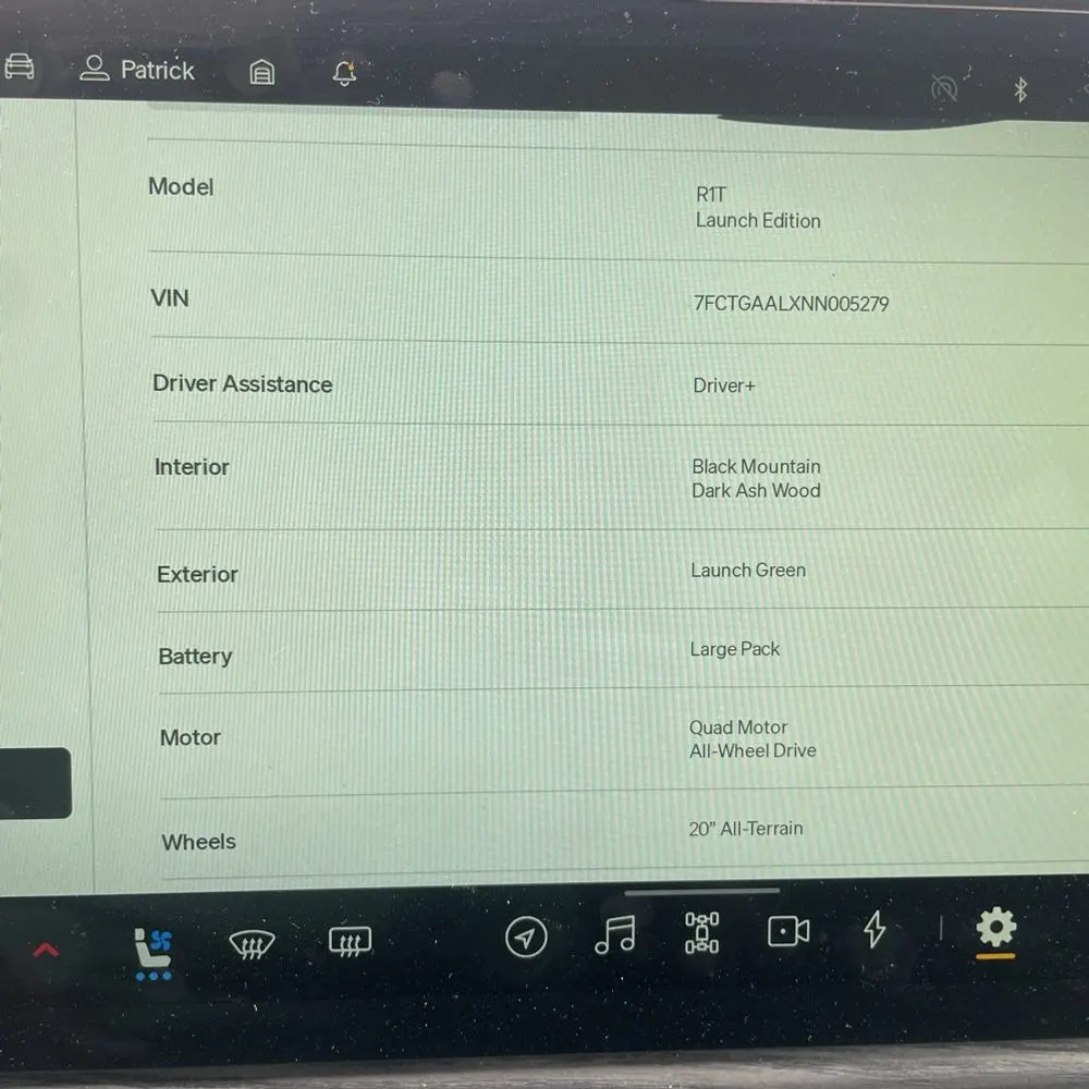 2022 Rivian R1T Launch Edition