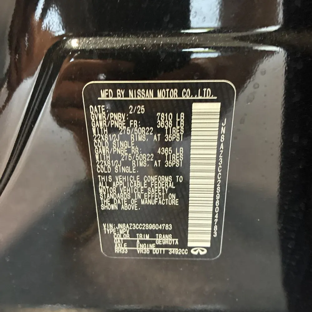 2025 INFINITI QX80 Autograph
