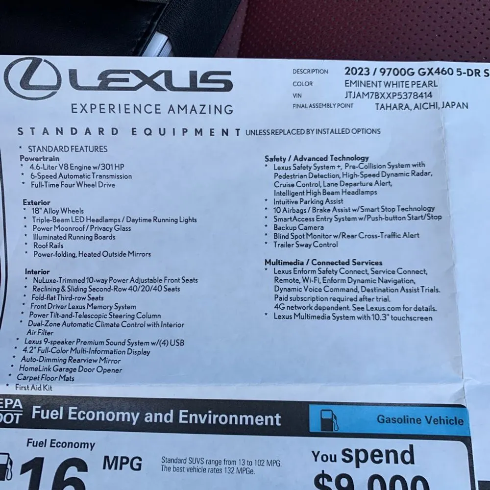 2023 Lexus GX 460 Base