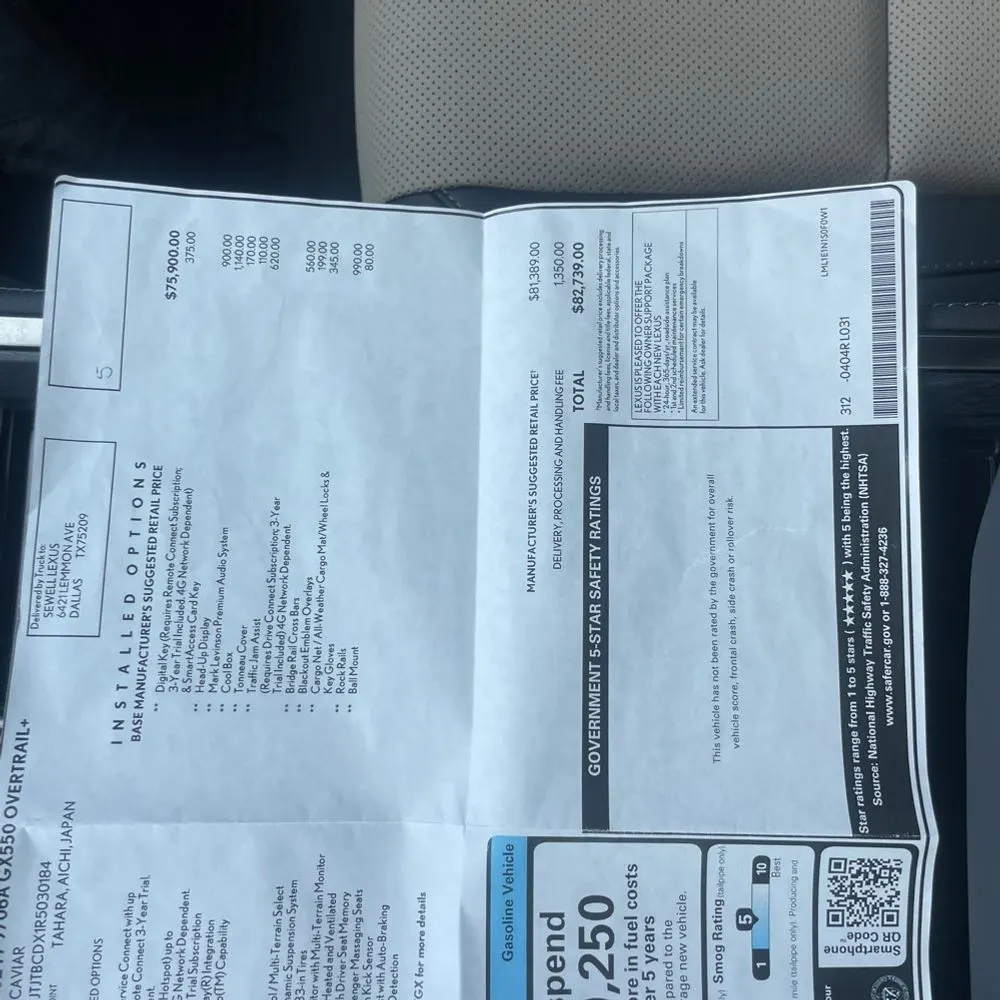2024 Lexus GX 550 Overtrail+