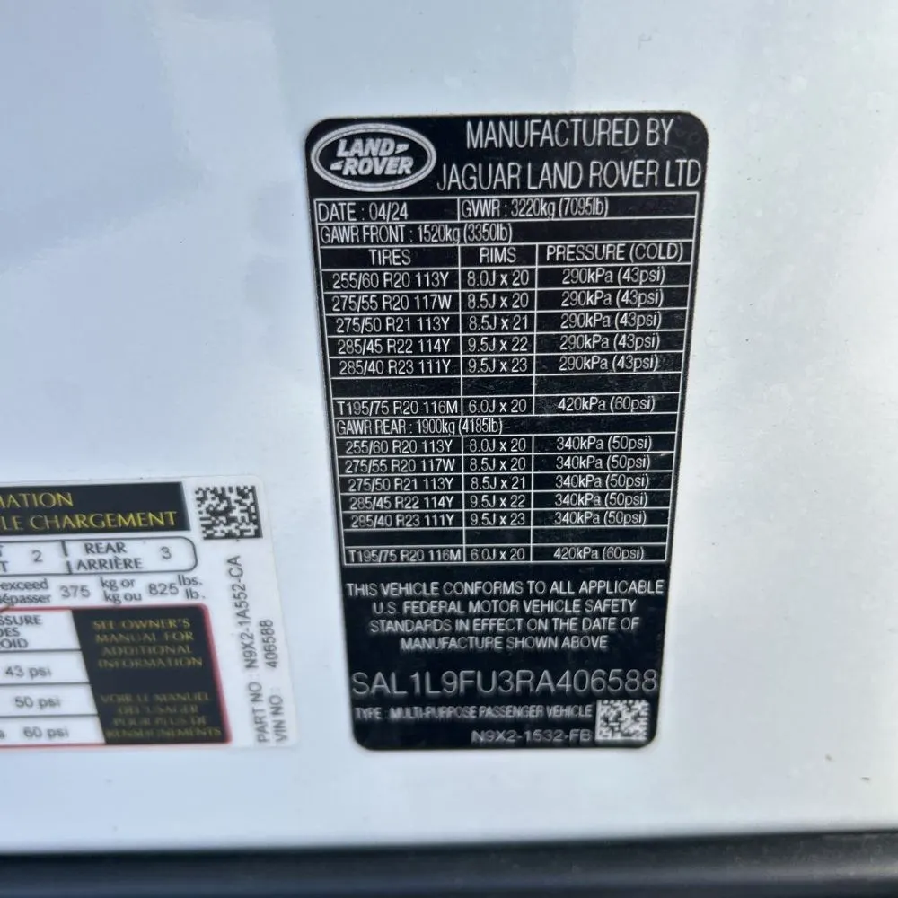 2024 Land Rover Range Rover Sport P400 Dynamic SE