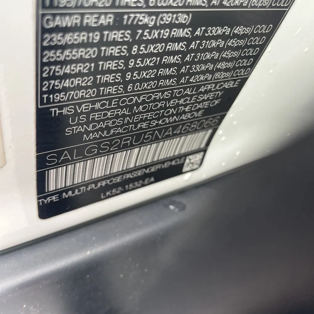 2022 Land Rover Range Rover Westminster