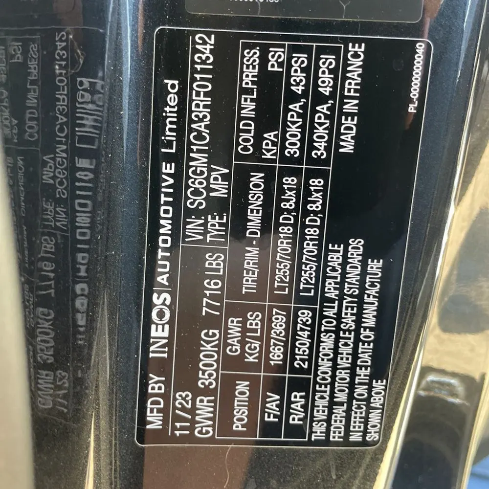 2024 INEOS Grenadier Base 4D SUV