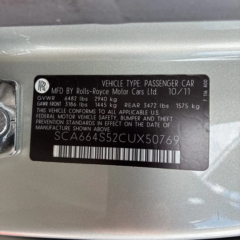 2012 Rolls Royce Ghost Base