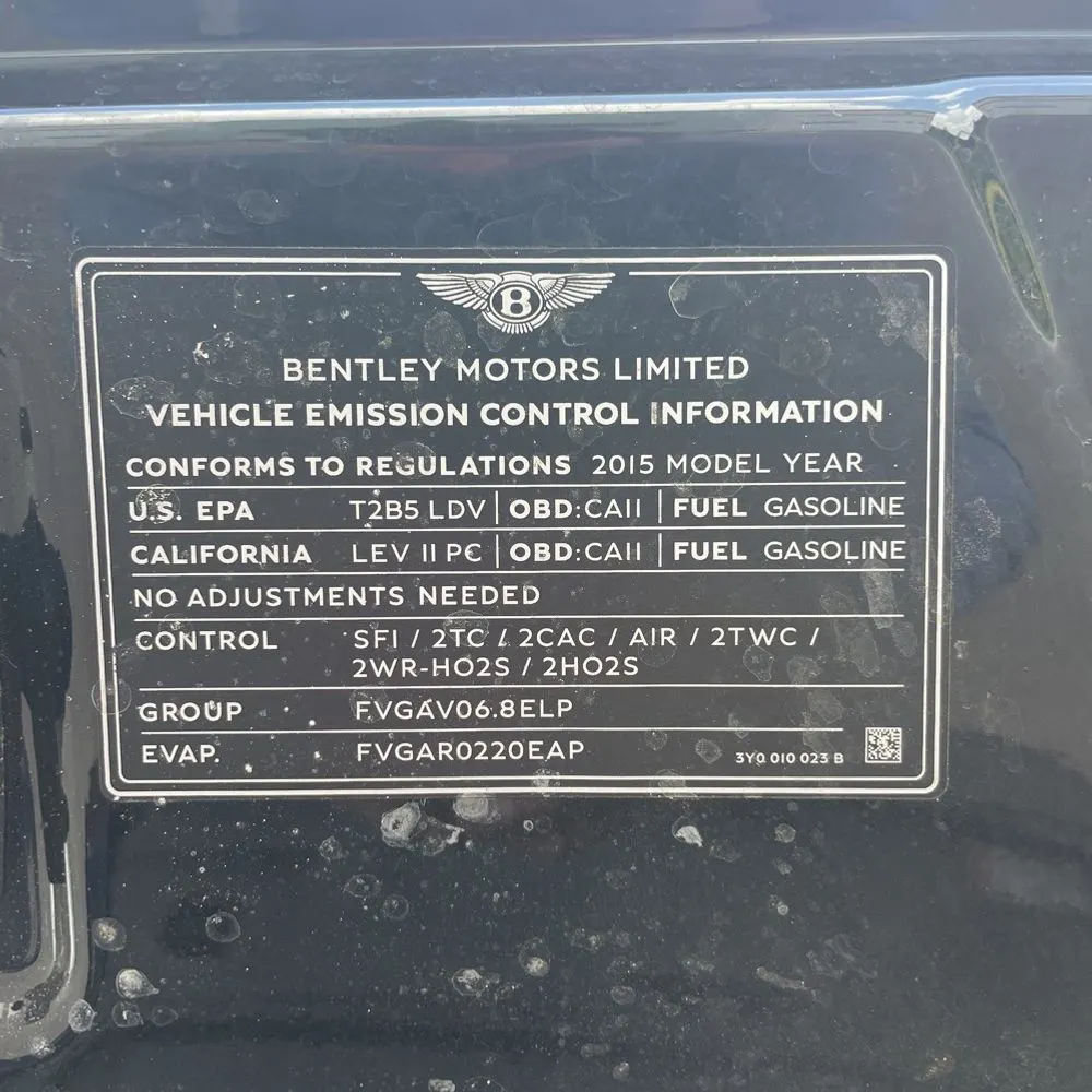 2015 Bentley Mulsanne Base