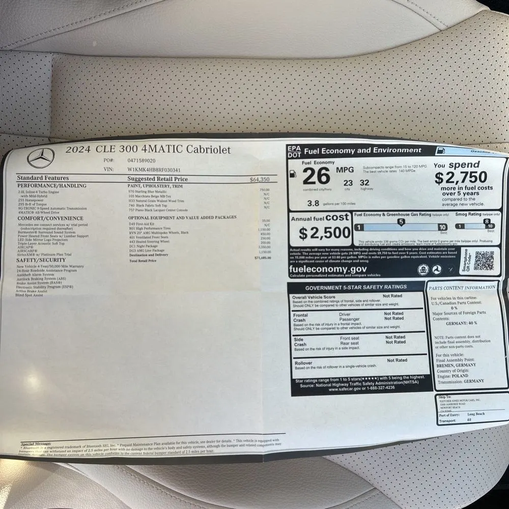 2024 Mercedes-Benz CLE CLE 300 4MATIC