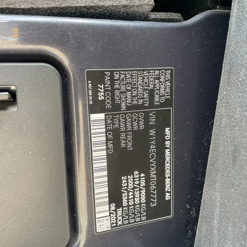 2021 Mercedes-Benz Sprinter 2500
