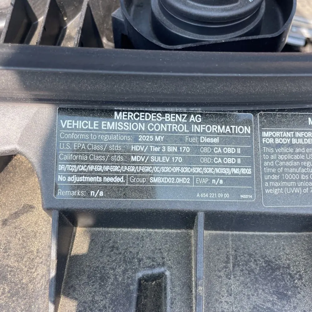 2025 Mercedes-Benz Sprinter 2500